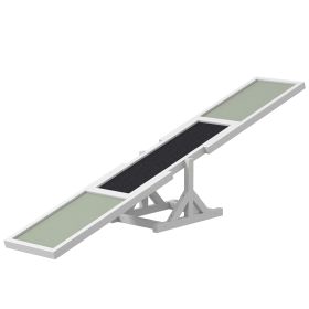 Wooden Dog Agility Seesaw for Training and Exercise, White (Option: White-815x350x150 mm)